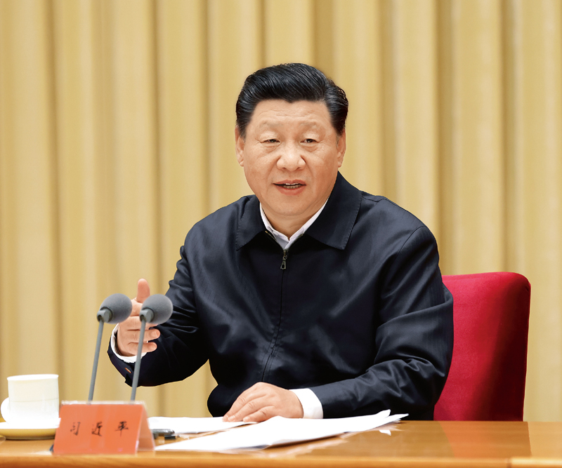2020年11月16日至17日，中央全面依法治國工作會議在北京召開。中共中央總書記、國家主席、中央軍委主席習近平出席會議并發(fā)表重要講話。 新華社記者 龐興雷/攝