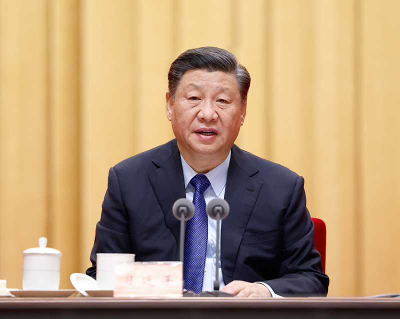 2月20日，黨史學(xué)習(xí)教育動員大會在北京召開。中共中央總書記、國家主席、中央軍委主席習(xí)近平出席會議并發(fā)表重要講話。新華社記者 黃敬文 攝